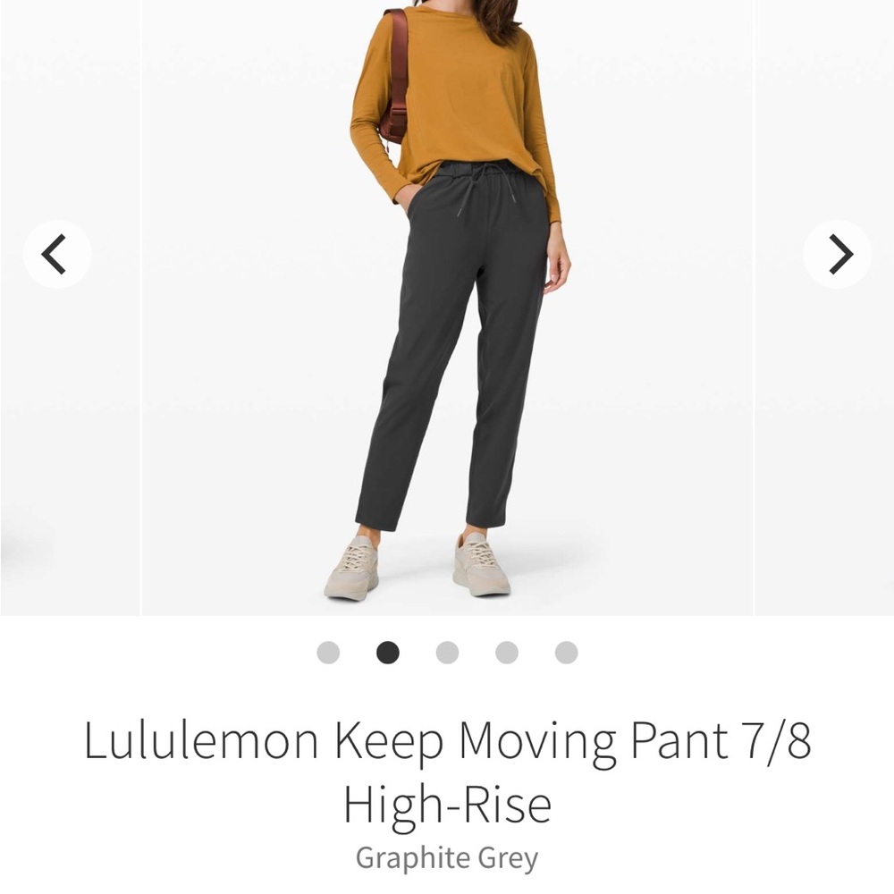 Lululemon Keep Rising Black Drawstring Cropped Yoga Athletic Performance SZ 8